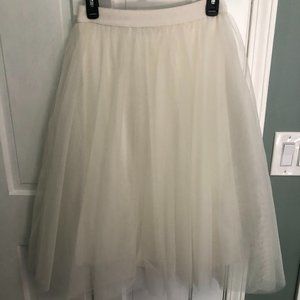 Bailey 44 Off White Tulle Skirt
